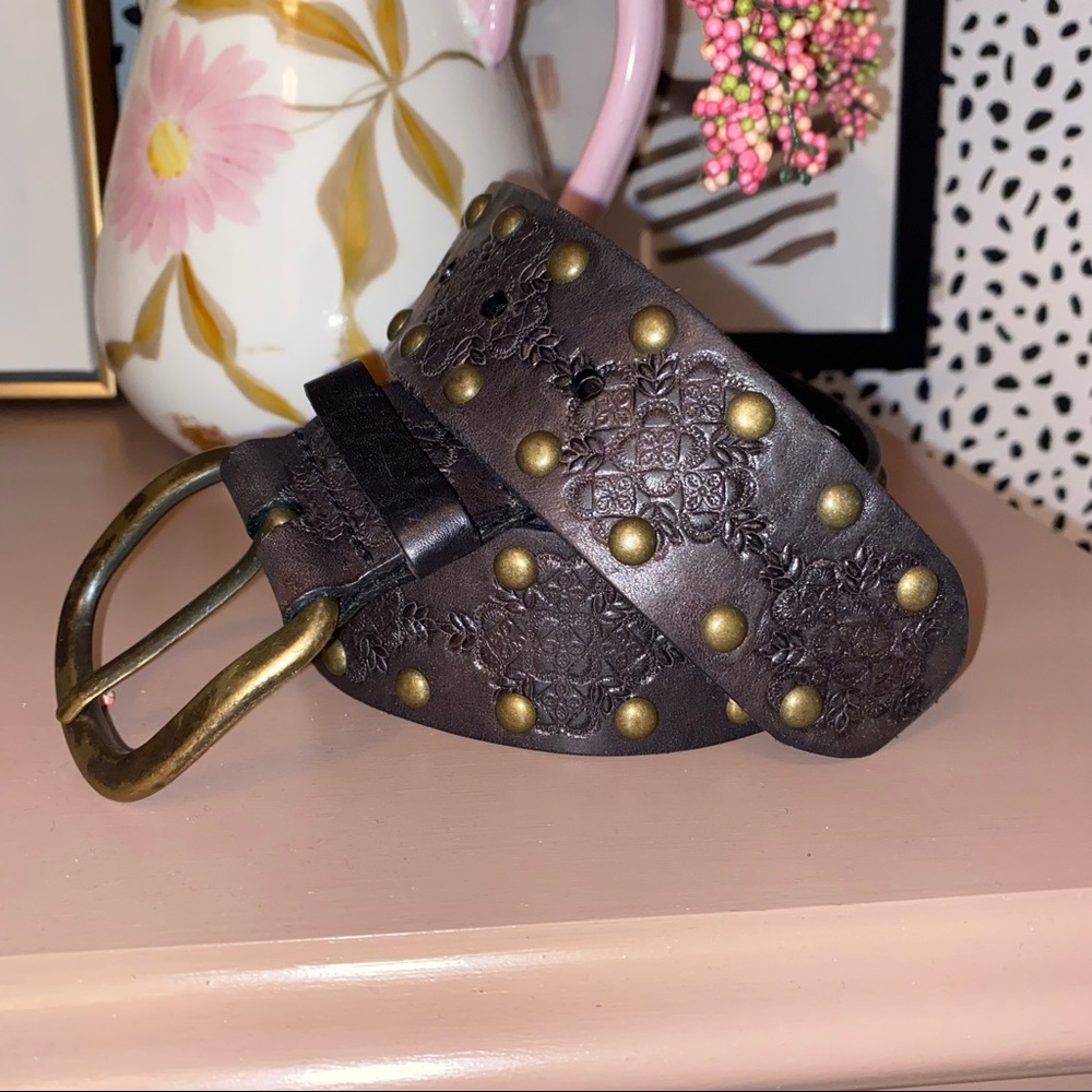 Fossil | brown leather belt